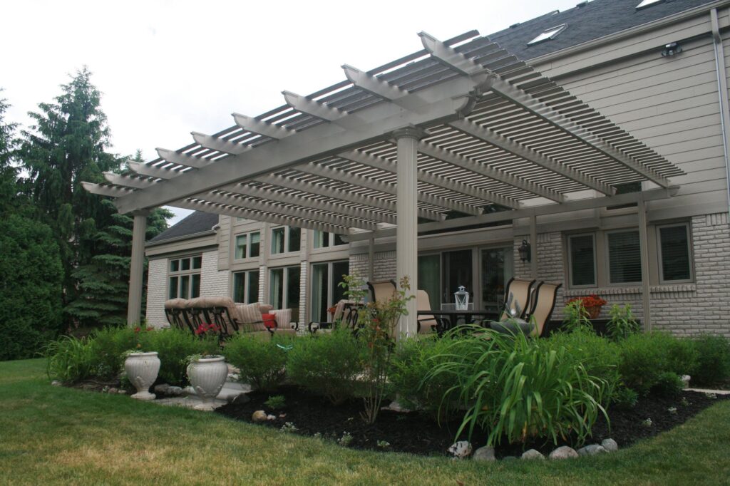 motorized pergola sandstone