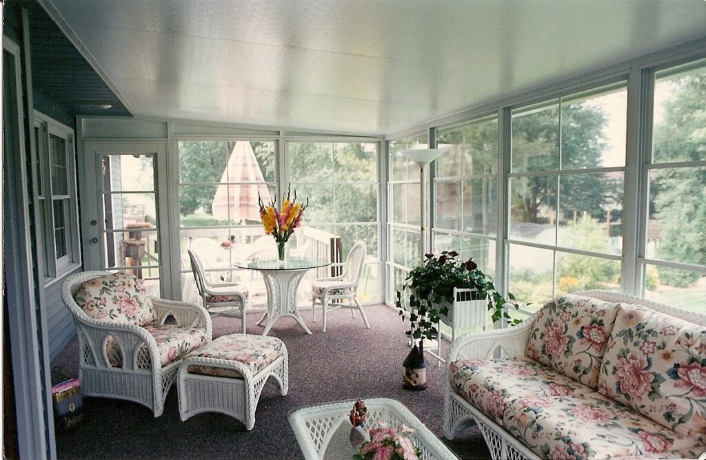 Sunroom with EZE-Breeze Windows, an affordable alternative to glass