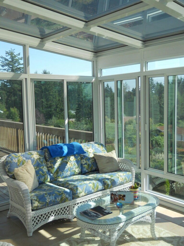 Enjoy a sunny panoramic view with a stunning glass Solarium