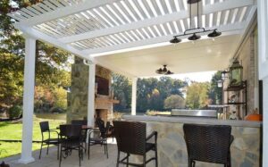 Combo pergola cover and solid roof cover 1024x639