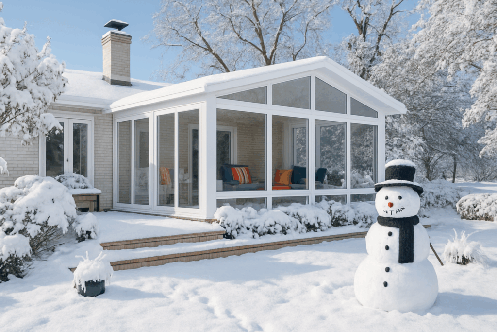 sunroom white w snow snowman daytime TV 1024x683