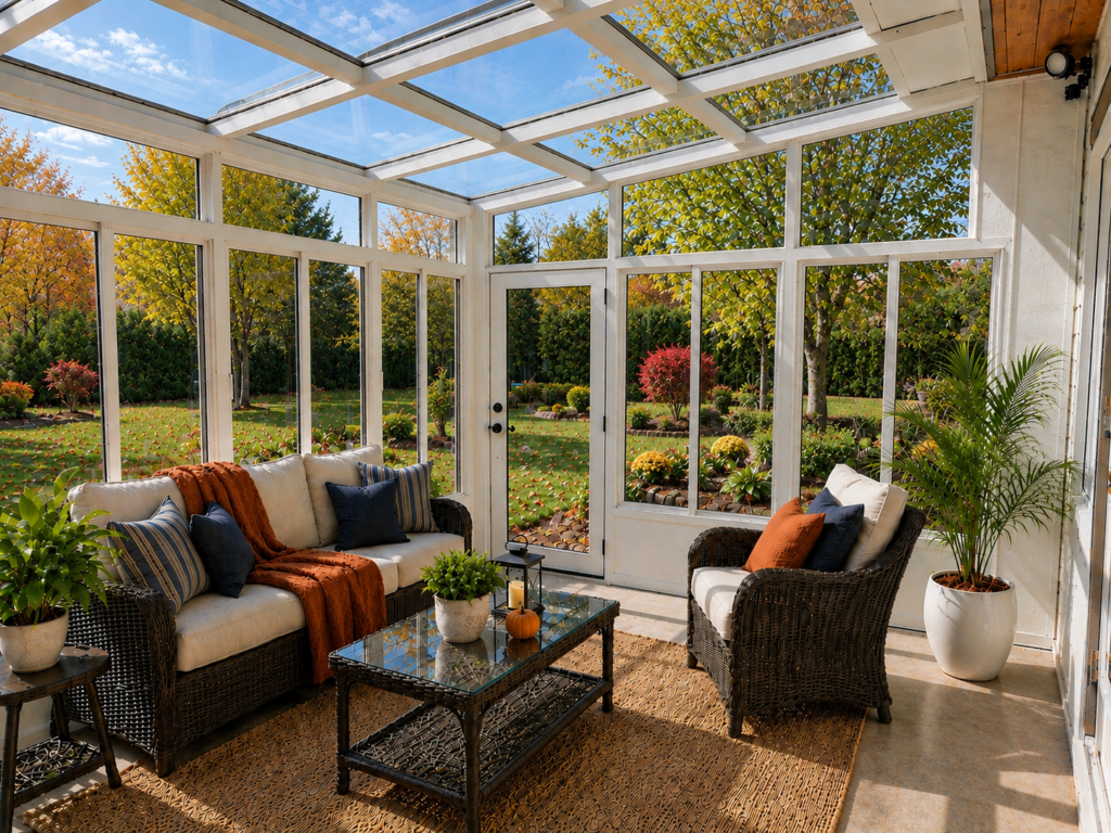 Stunning all-glass Solarium provides panoramic views all year round.