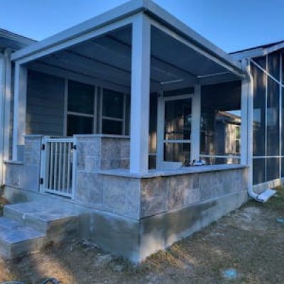 Pavilion and cathedral Sunroom make this the perfect space for year round use and enjoyment