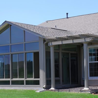 Combo sunroom and Pergola make the perfect outdoor space