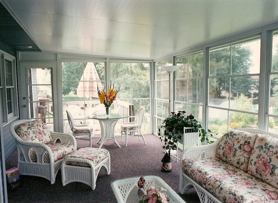 Sunroom with EZE-Breeze Windows, an affordable alternative to glass