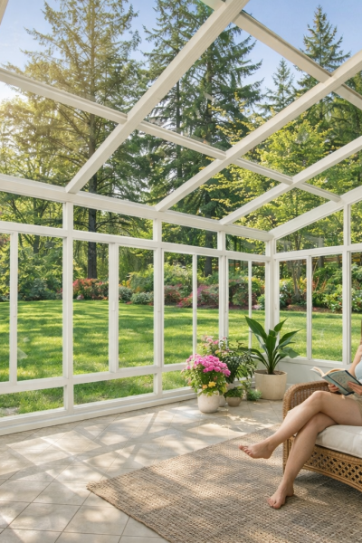 Enjoy the outdoor beauty in Gurnee year-round with a stunning glass Solarium.