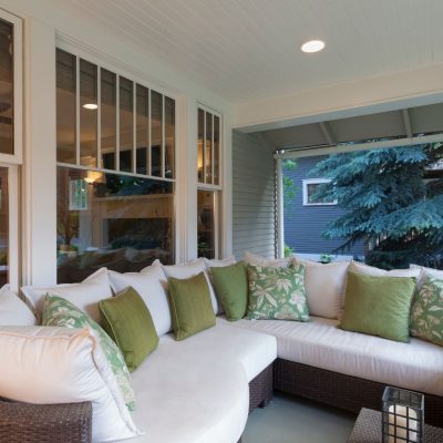 porch with roof and sectional couch oak creek wi