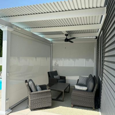 retractable screen pergola classic op attached flor df6d2c41 6553 4720 909b e1268c43bbe1